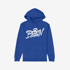 Berlin Handstyle Hoodie features a cobalt-blue pullover with Berlin in white graffiti script, capturing urban street art vibes. Perfect for layering, it embodies bold, rebellious energy.