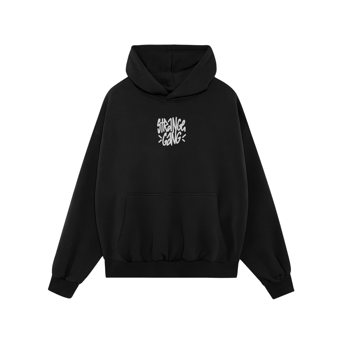 The Born To Fight Against Fascism Graffiti Shirt features a bold white graffiti print on a black hoodie, embodying defiance a