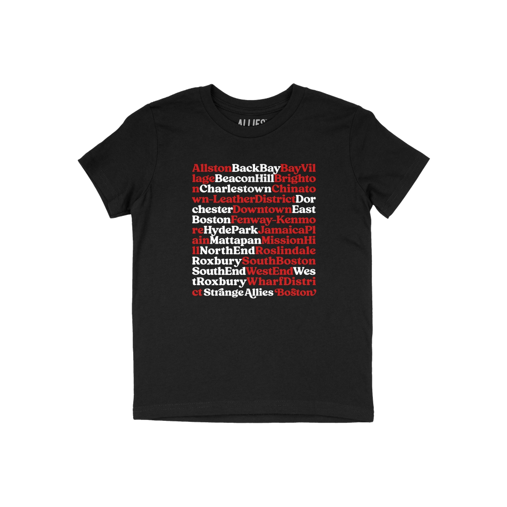 Boston Neighborhoods Kids T-shirt