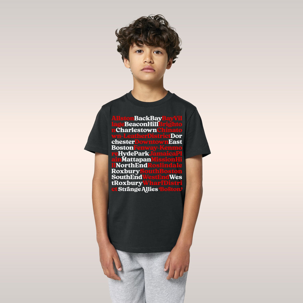 Boston Neighborhoods Kids T-shirt