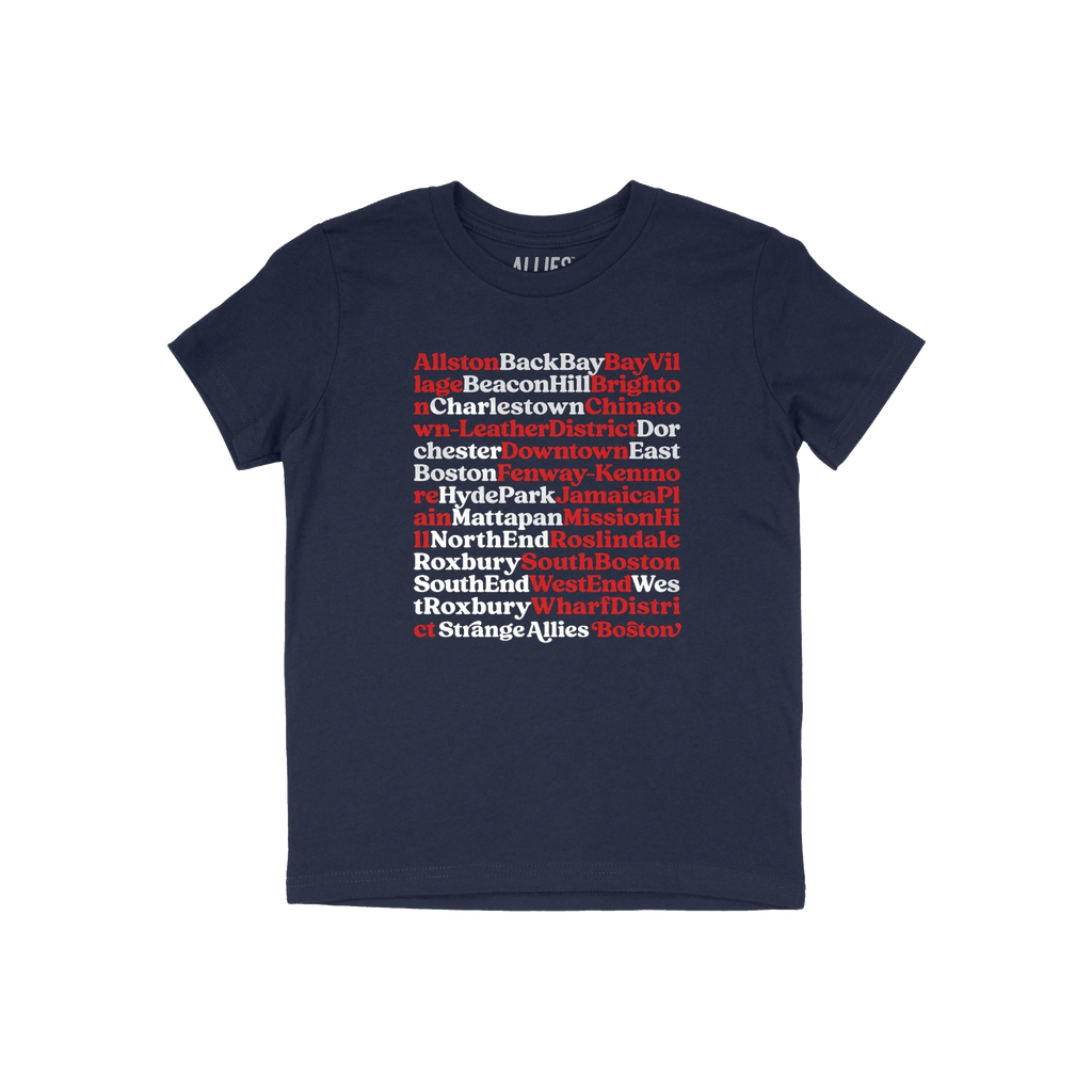 Boston Neighborhoods Kids T-shirt