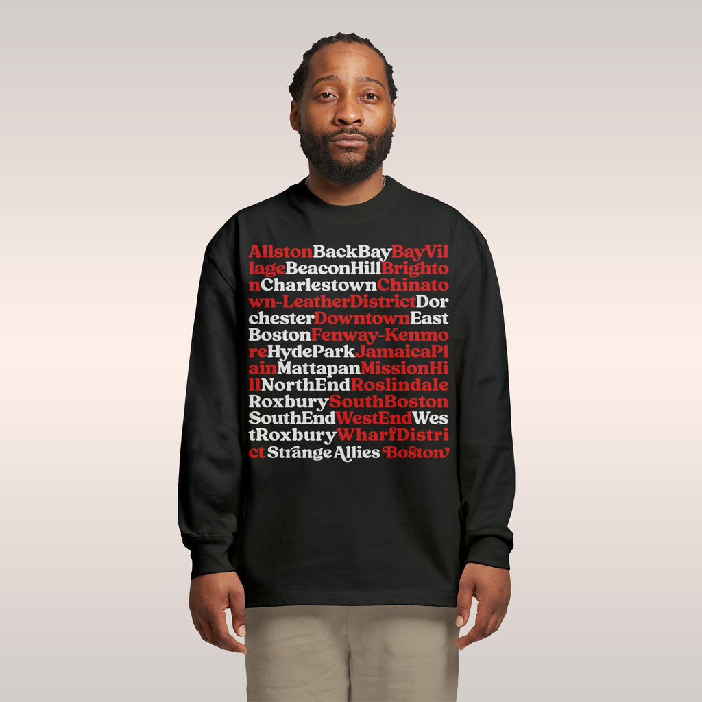Boston Neighborhoods Long Sleeve T-shirt