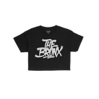 Bronx Handstyle Women's Baby Tee with graffiti-style THE BRONX text, embodying raw borough pride, ideal for NYC souvenirs or 