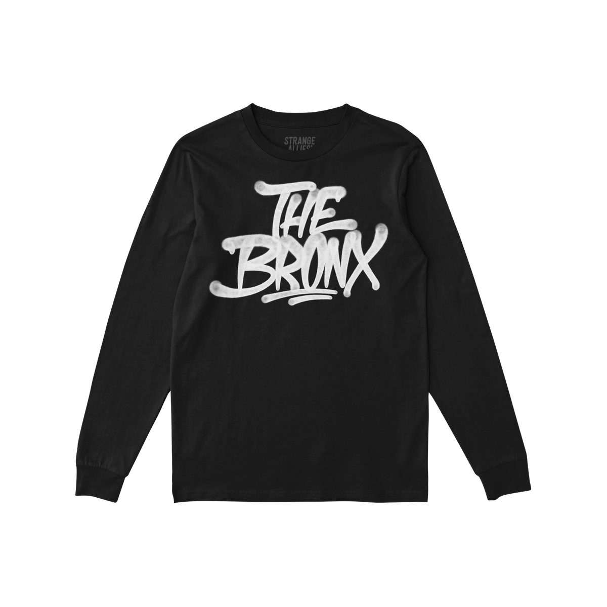 Bronx Handstyle T-shirt features a bold, graffiti-style “THE BRONX” graphic, perfect for showcasing NYC pride. The inside