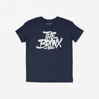 Bronx Handstyle T-shirt featuring a white graffiti-style THE BRONX logo, ideal for showcasing borough pride. Perfect for sports fans, nightlife enthusiasts, and locals. A bold NYC tribute tee.