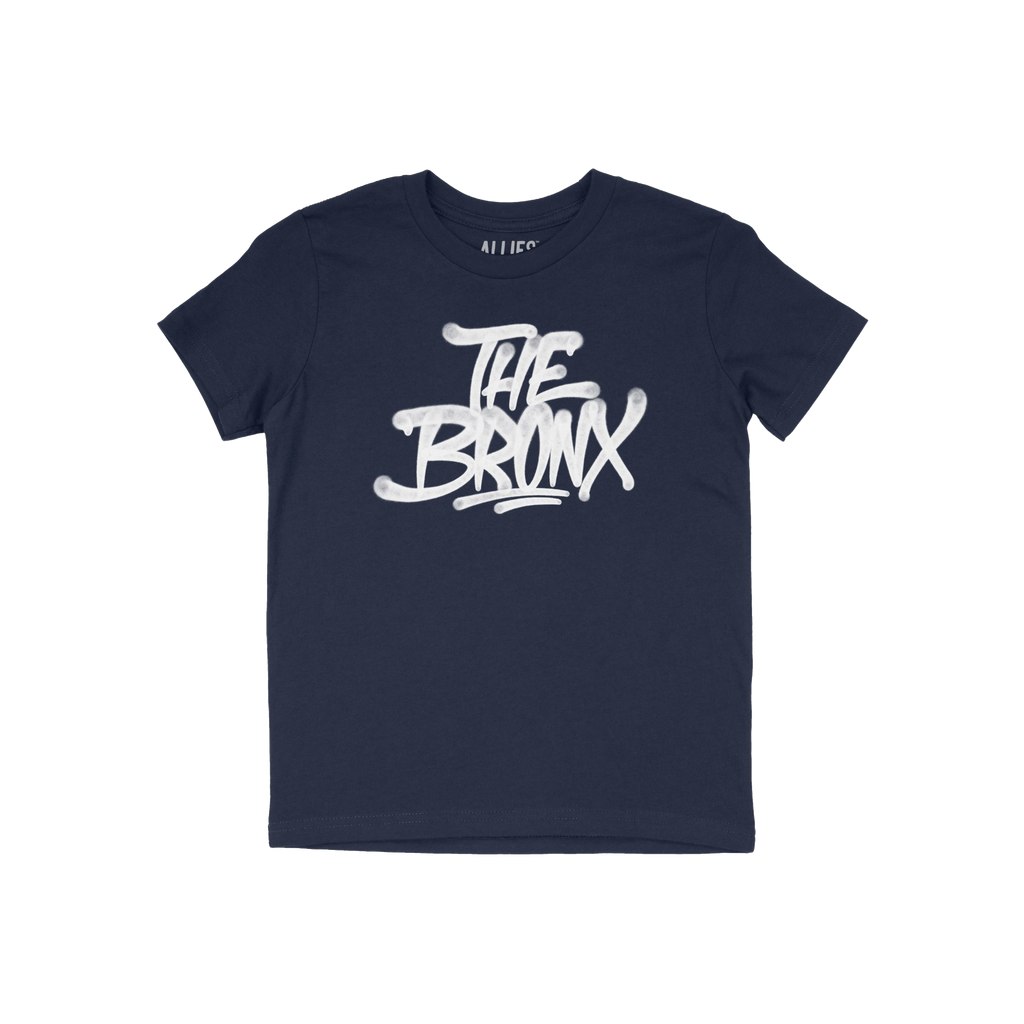 Bronx Handstyle T-shirt featuring a white graffiti-style THE BRONX logo, ideal for showcasing borough pride. Perfect for spor