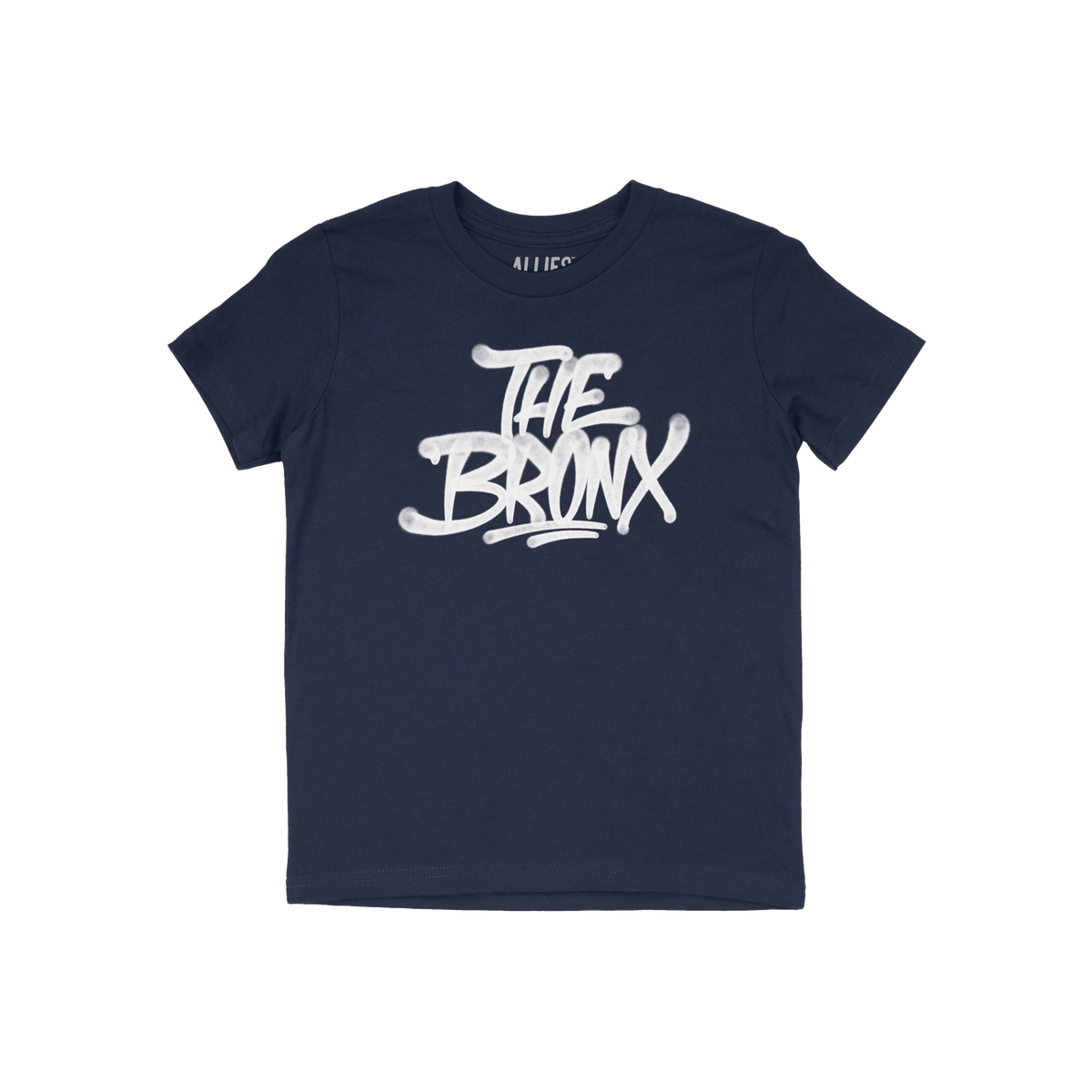 Bronx Handstyle T-shirt featuring a white graffiti-style THE BRONX logo, ideal for showcasing borough pride. Perfect for spor