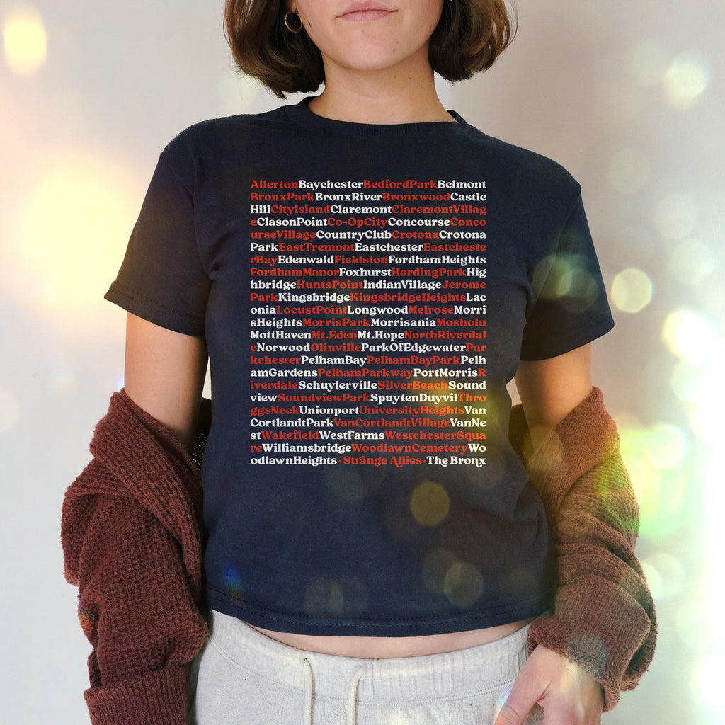 Bronx Neighborhoods Women's Baby Tee