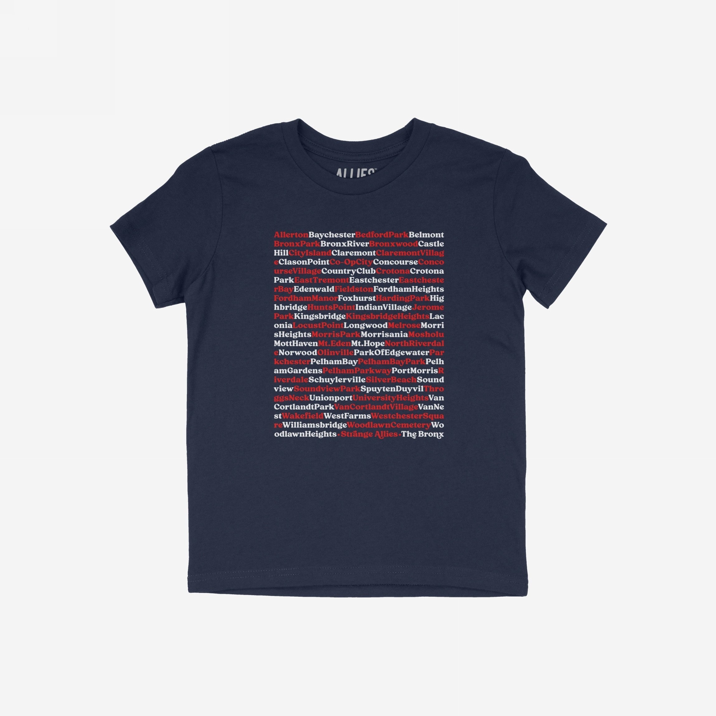 Bronx Neighborhoods T-shirt