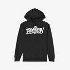 Brooklyn Handstyle Hoodie & Sweatshirt features bold BROOKLYN graffiti-style lettering on a black pullover with a kangaroo pocket, embodying a strong borough identity and everyday comfort.