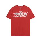 Brooklyn Handstyle T-shirt featuring a white graffiti-style BROOKLYN graphic with a halo, highlighting borough pride and urba