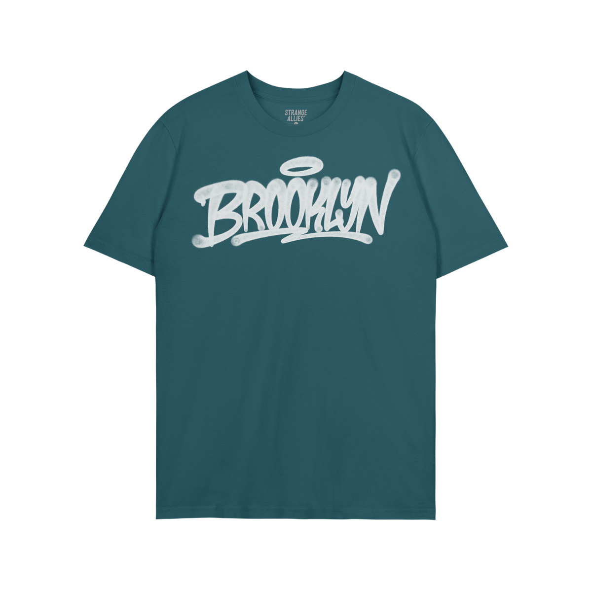 Brooklyn Handstyle T-shirt in royal blue with graffiti-style BROOKLYN lettering across the chest, crew-neck and short sleeves
