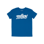 Brooklyn Handstyle T-shirt, featuring a graffiti-style BROOKLYN with halo on the chest, embodies borough pride and urban cult