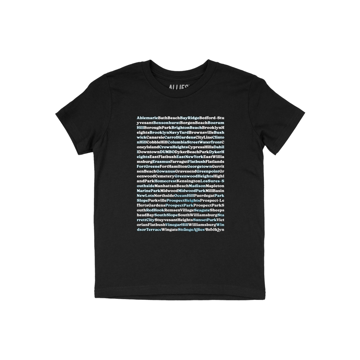 Brooklyn Neighborhoods Kids T-shirt