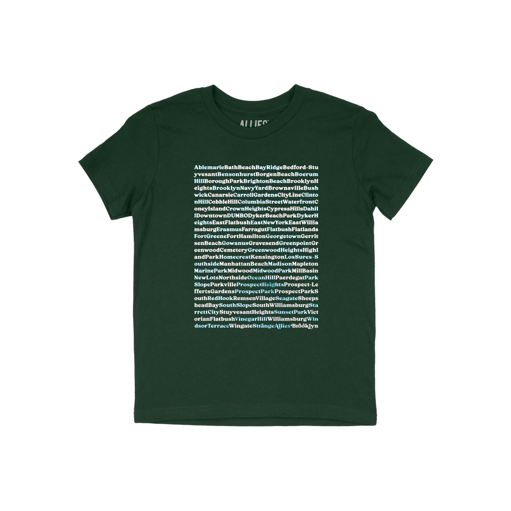 Brooklyn Neighborhoods Kids T-shirt