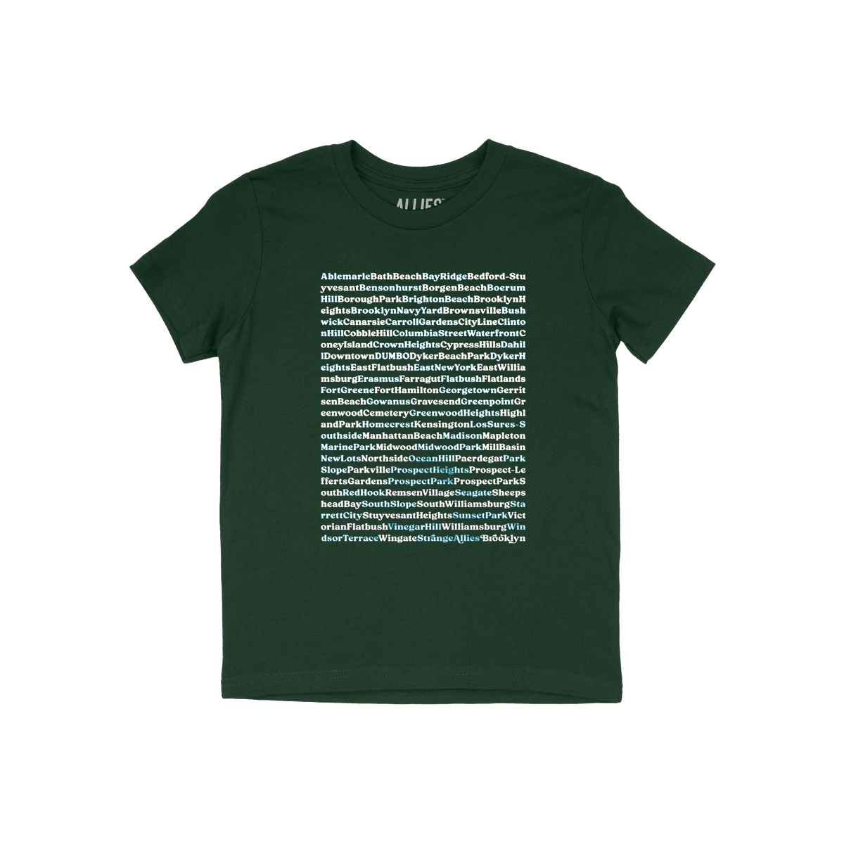 Brooklyn Neighborhoods Kids T-shirt