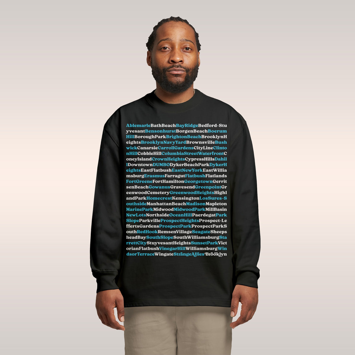 Brooklyn Neighborhoods Long Sleeve T-shirt