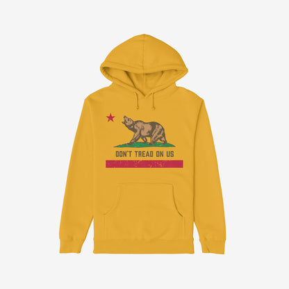 California Gadsden Flag Shirt Hoodie Yellow by Strange Gang