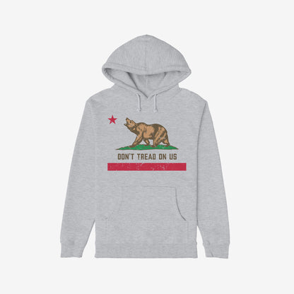 California Gadsden Flag Shirt Hoodie Heather Gray by Strange Gang
