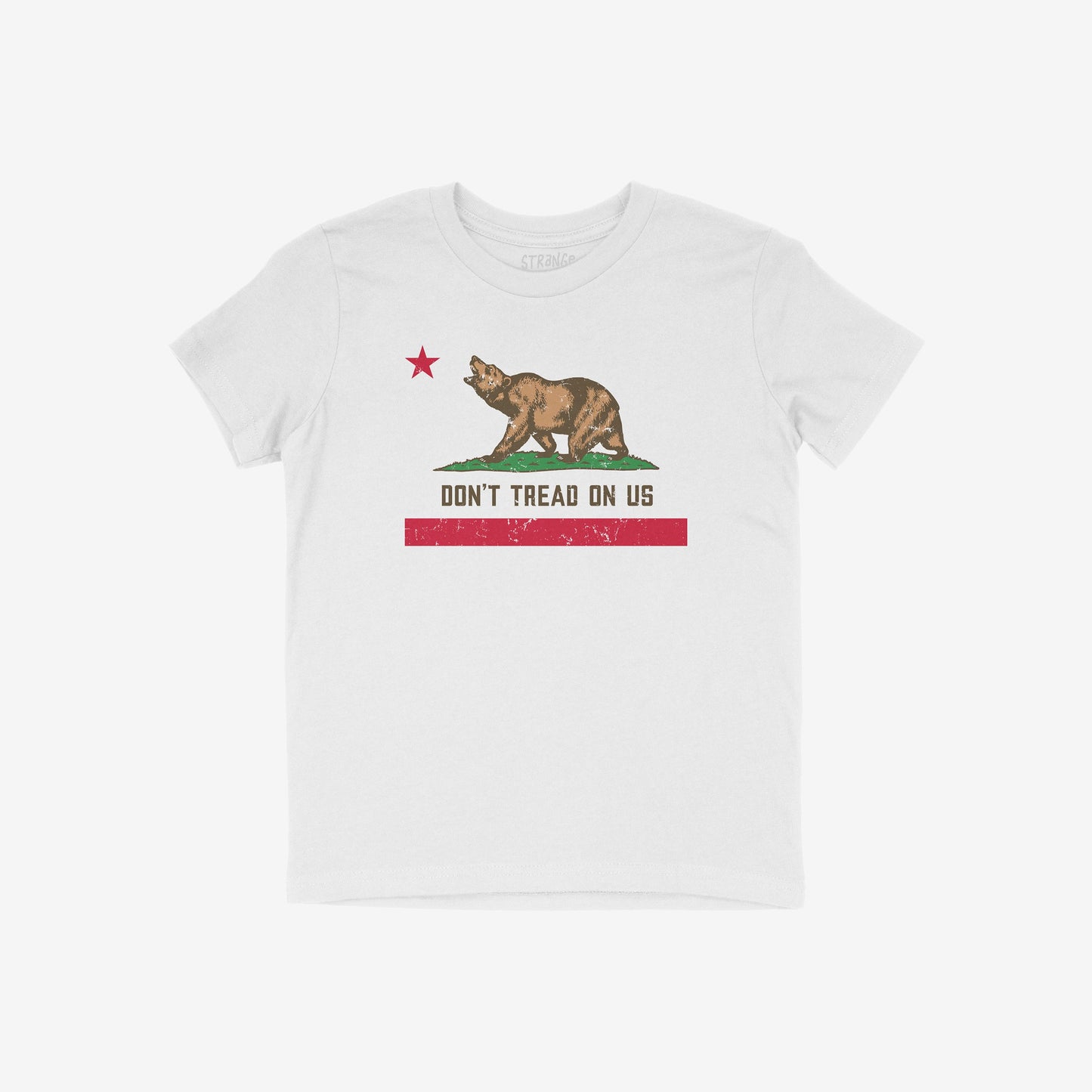 California Gadsden Flag Shirt Kids T-shirt White by Strange Gang