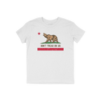 California Gadsden Flag Shirt features a bear on grass, a red star, and DON’T TREAD ON US beneath, echoing California's fla