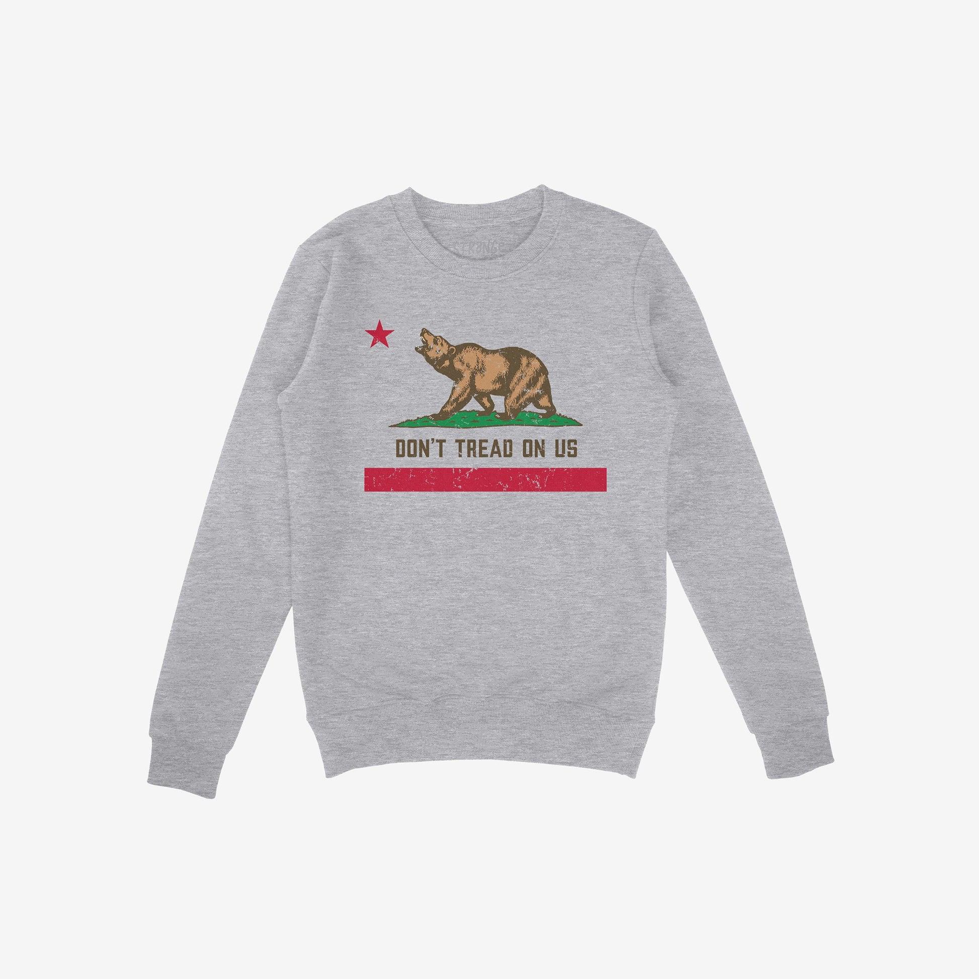 California Gadsden Flag Shirt Sweatshirt Heather Gray by Strange Gang