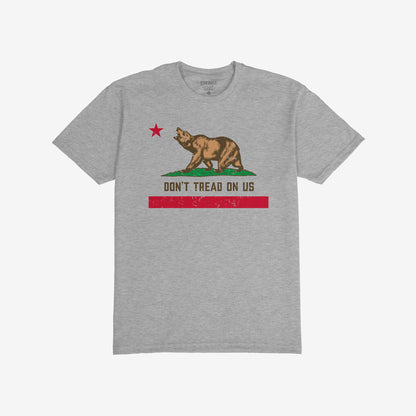 California Gadsden Flag Shirt T-shirt Heather Gray by Strange Gang