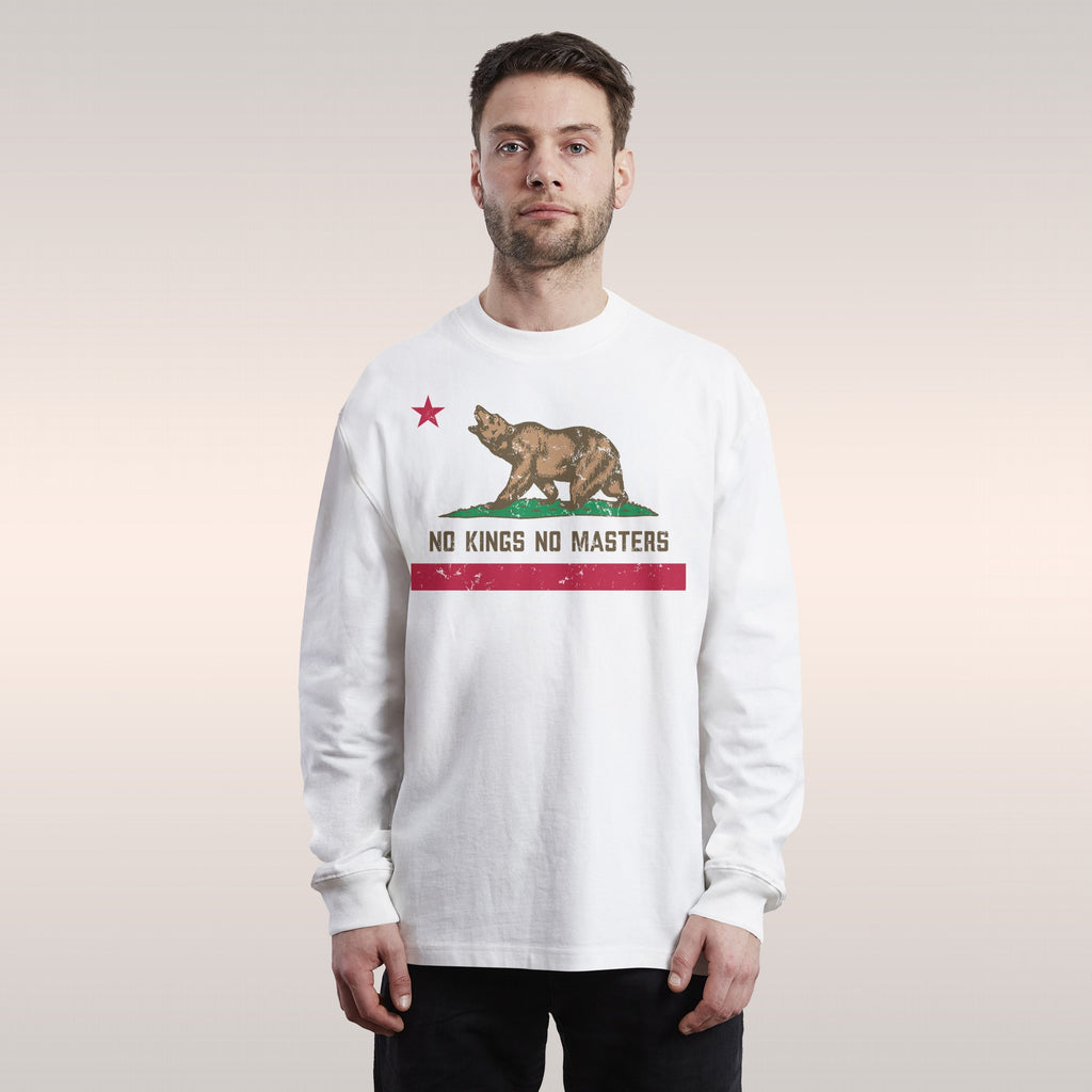 California No Kings Flag Long Sleeve T-shirt