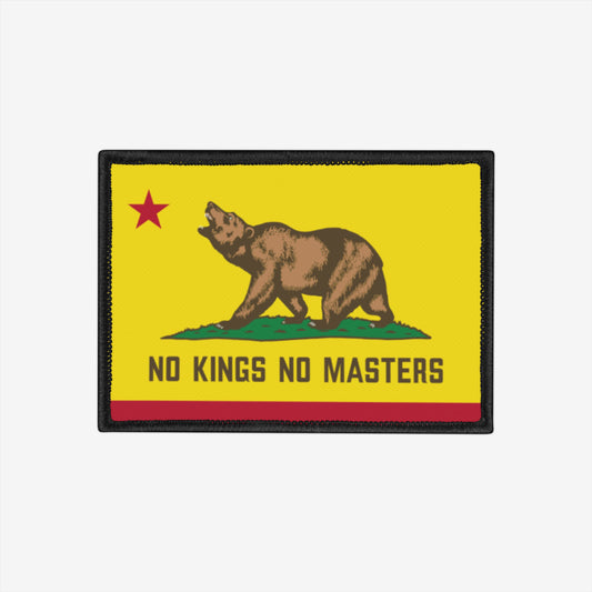 California Flag No Kings Patch