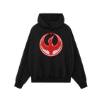Canada Rebel Alliance Hoodie & Sweatshirt featuring a black pullover with a distressed red and white circular graphic of a st