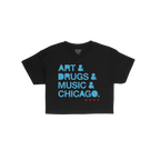 Chicago Art Drugs Music Crop Top
