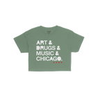 Chicago Art Drugs Music Crop Top