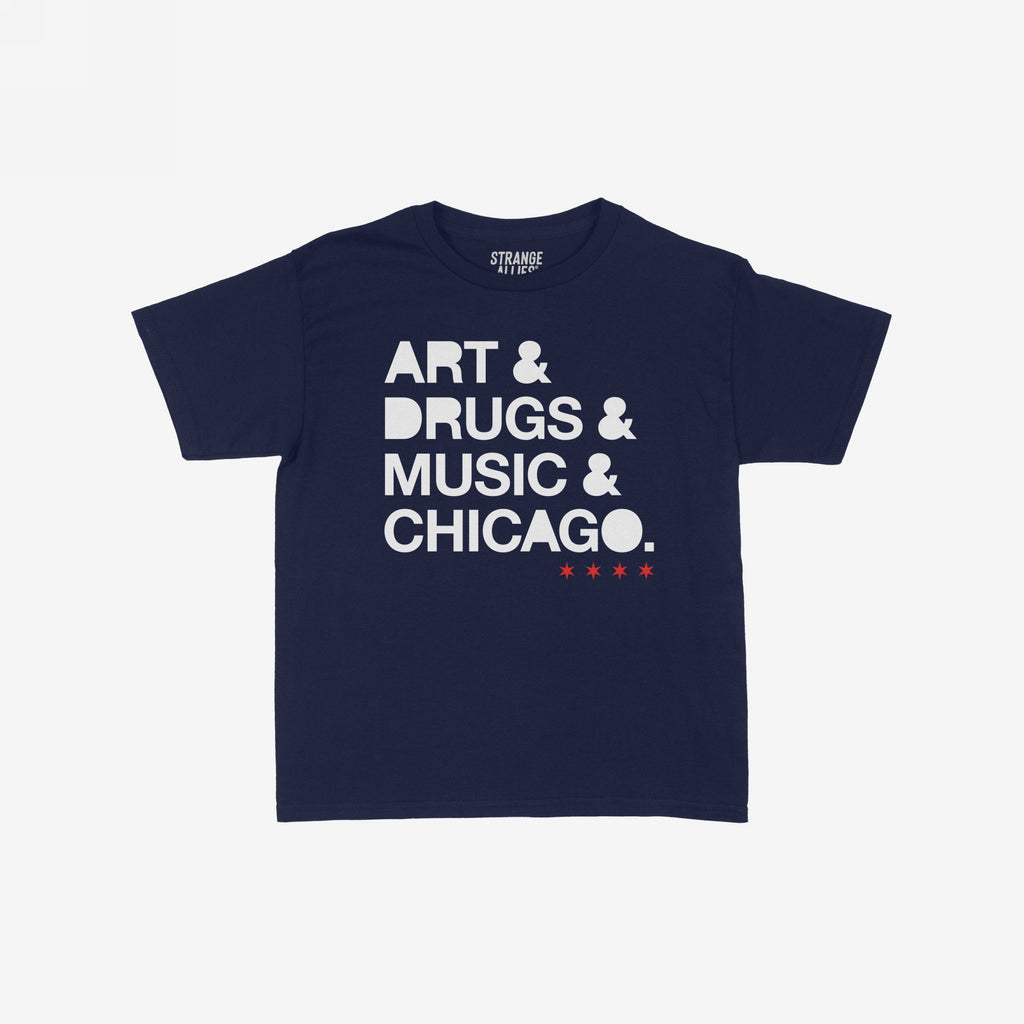 Chicago Art Drugs Music Women's Baby Tee