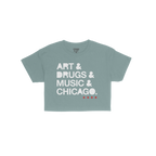 Chicago Art Drugs Music Crop Top