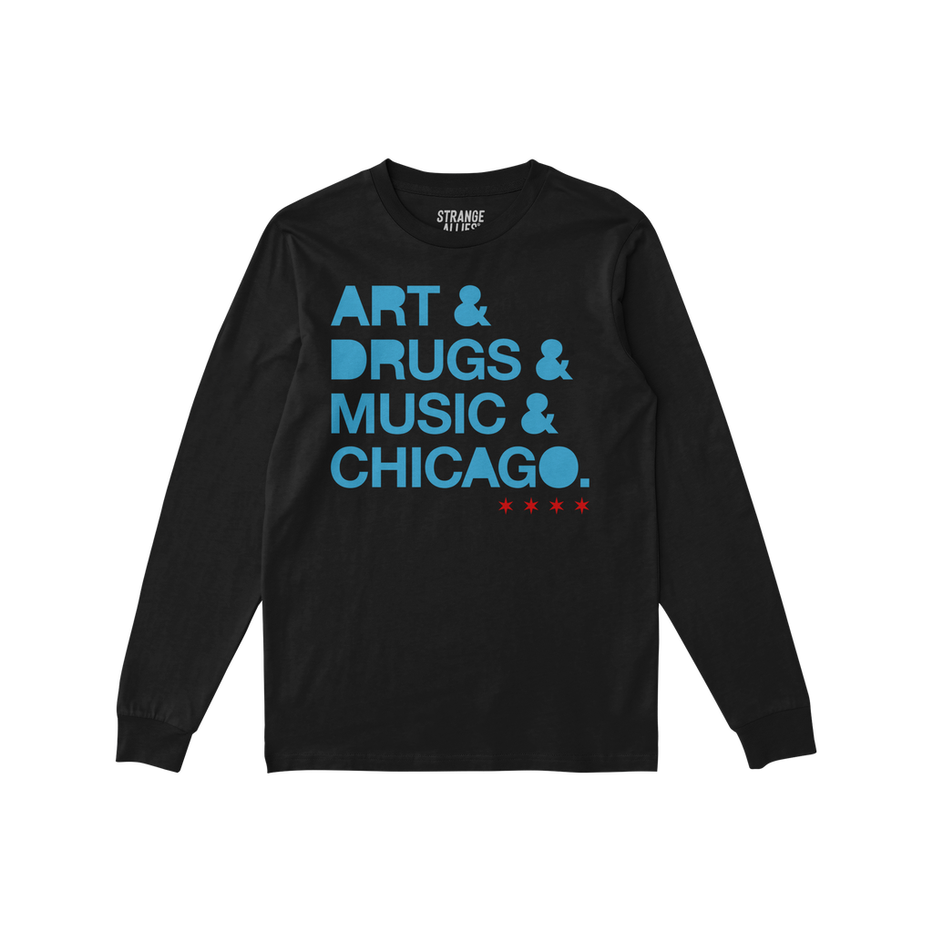 Chicago Art Drugs Music Long Sleeve T-shirt