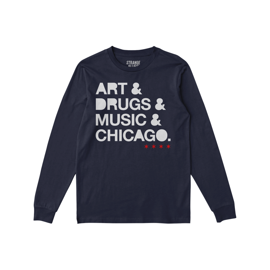 Chicago Art Drugs Music Long Sleeve T-shirt