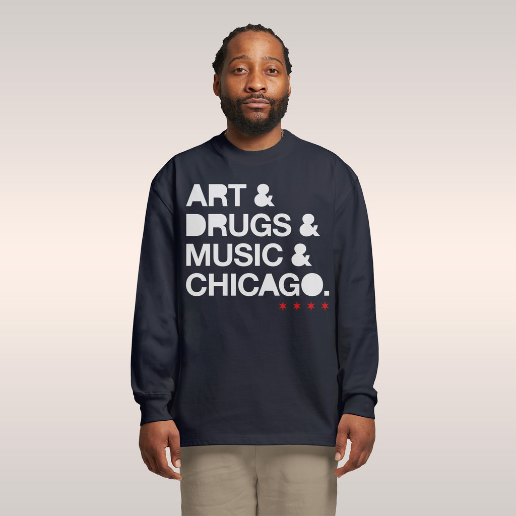 Chicago Art Drugs Music Long Sleeve T-shirt