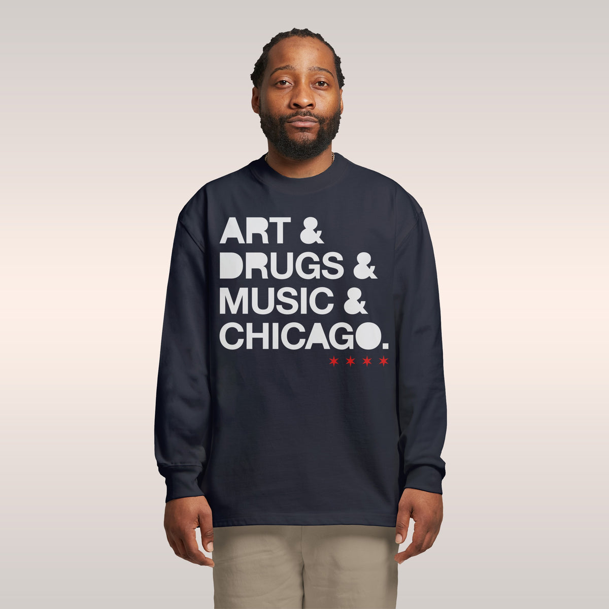 Chicago Art Drugs Music Long Sleeve T-shirt