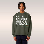 Chicago Art Drugs Music Sweatshirt