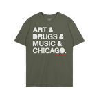 Chicago Art Drugs Music T-shirt