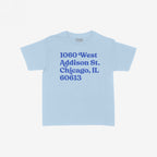 Chicago Baseball Stadium North Side Address Women's Baby Tee