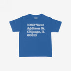 Chicago Baseball Stadium North Side Address Women's Baby Tee