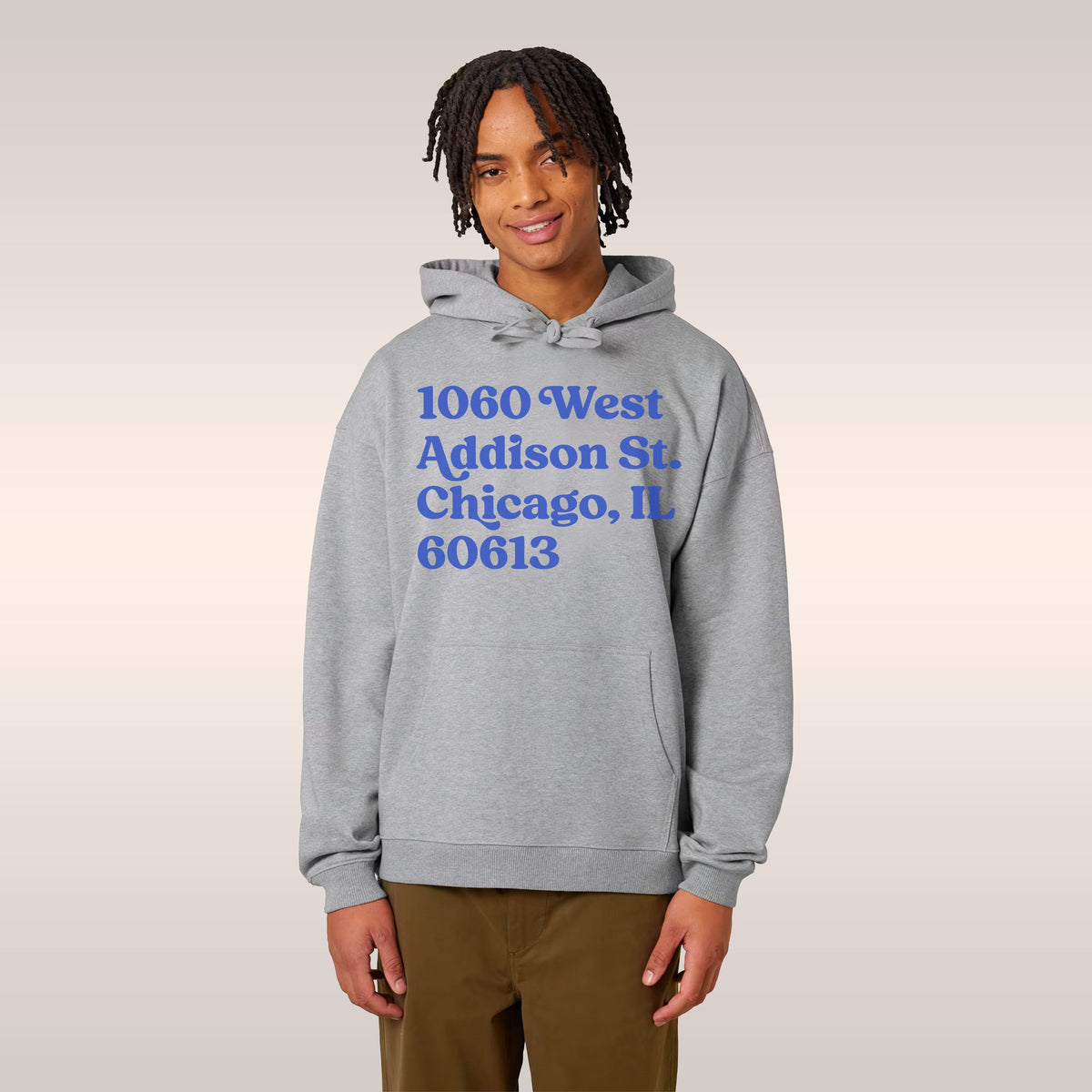 Chicago Baseball Stadium North Side Address Hoodie