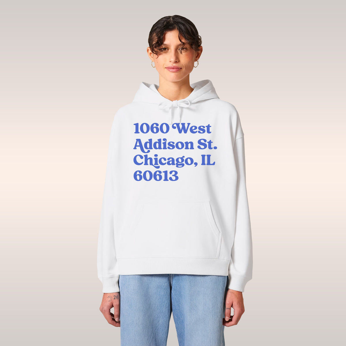 Chicago Baseball Stadium North Side Address Hoodie