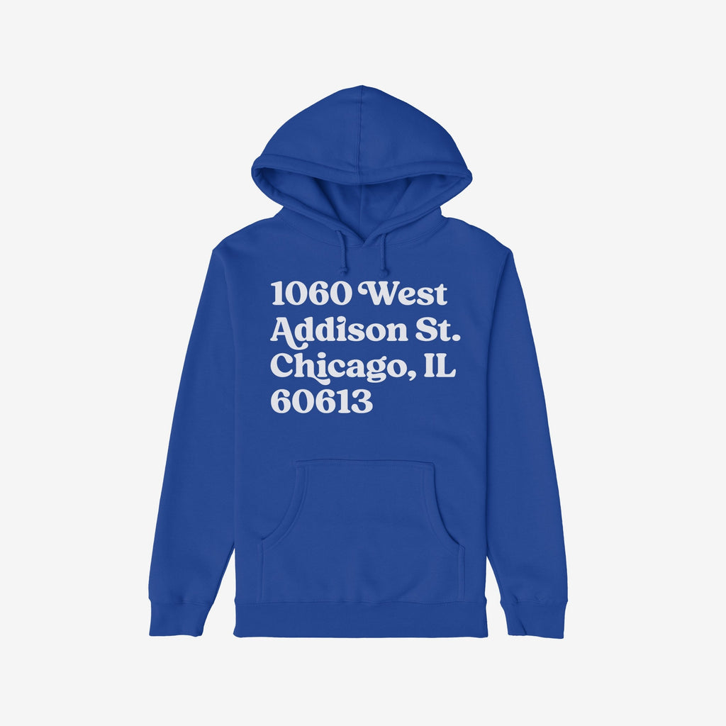 Chicago Baseball Stadium North Side Address Hoodie & Sweatshirt