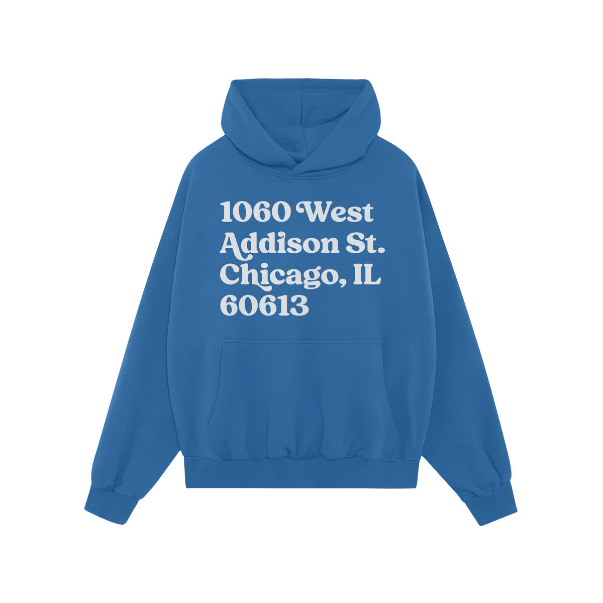 Chicago Baseball Stadium North Side Address Hoodie