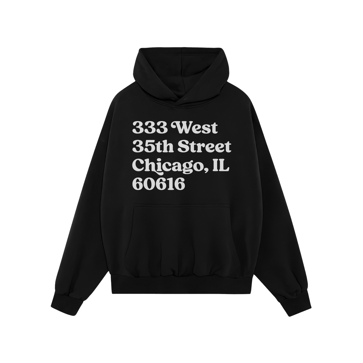 Chicago Baseball Stadium South Side Address Hoodie