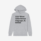 Chicago Baseball Stadium South Side Address Hoodie & Sweatshirt