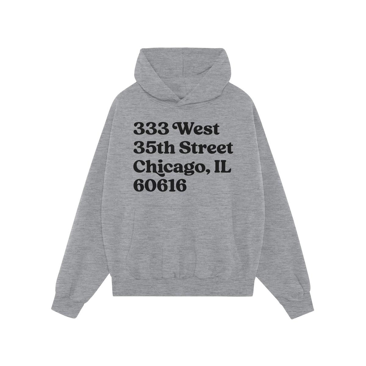 Chicago Baseball Stadium South Side Address Hoodie