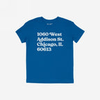 Chicago Baseball Stadium North Side Address T-shirt